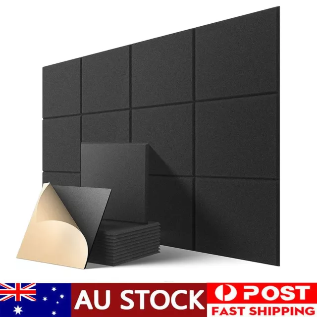 12PCS Studio Acoustic Foam Sound Absorbtion Proofing Panels 12 x 12 x 0.4 inch