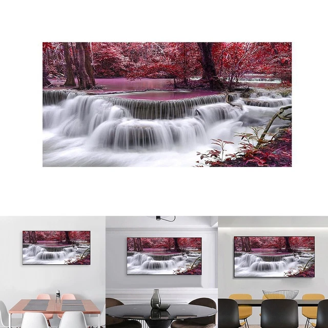 Paisaje Arte Mural Sin Marco Cascada (5 Cm Dejar Vacío) 40*80 Cm