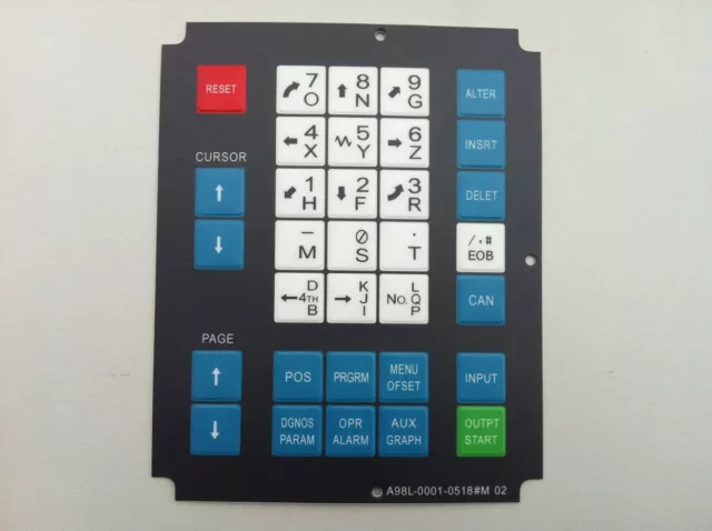 1pcs New FANUC .MEMBRANEKEYSHEET... KEYPAD A98L-0001-0518#M02