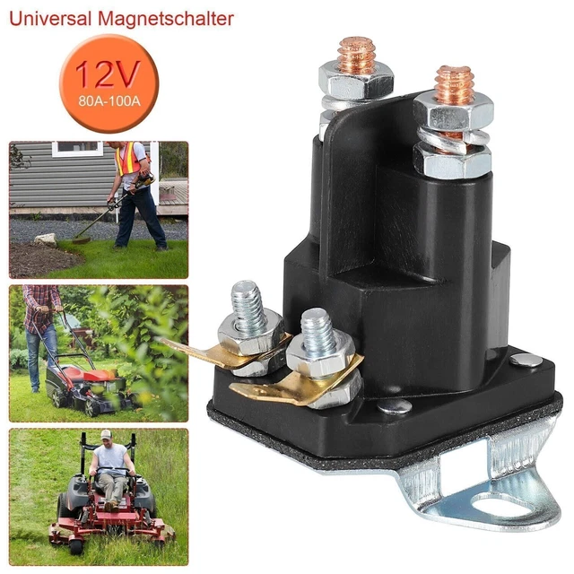 12V MAGNETSCHALTER STARTERRELAIS Für Rasentraktor Anlasserrelais