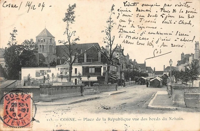 COSNE - Place de la Republique, view of the edges of nohain