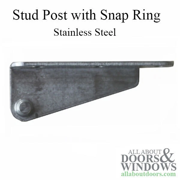 Casement Sash Bracket Stud Post with Snap Ring