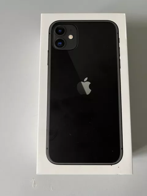 iPhone 11, schwarz, 64GB, Leerverpackung mit Anleitung und Aufkleber