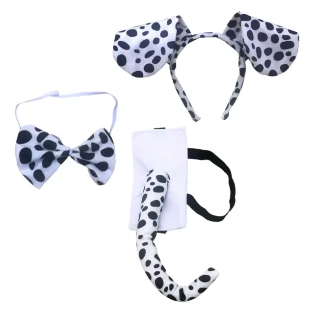 Dalmatian Costume Set Animal Headband for Party Decoration Props Performance