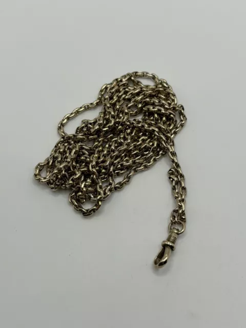 Victorian 9ct Gold 64” Long Guard/Muff Chain