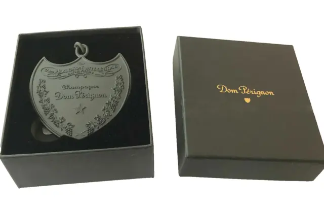 Dom Perignon Champagne Key Ring Handbag Charm In Custom Dom P Branded Box