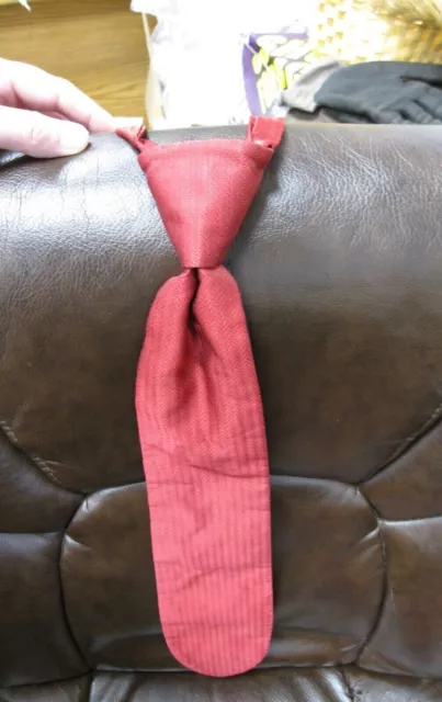 Red Tie - Unisex - 100% Polyester - Part of Former Uniform at Banquet Hall
