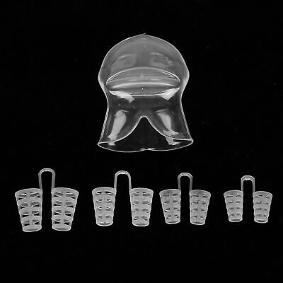 Dispositivo de retención de lengua antirronquidos de silicona enchufe clip nariz dispositivo antirronquidos