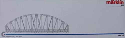 Märklin 74636 Bogenbrücke für C-Gleis #NEU in OVP#