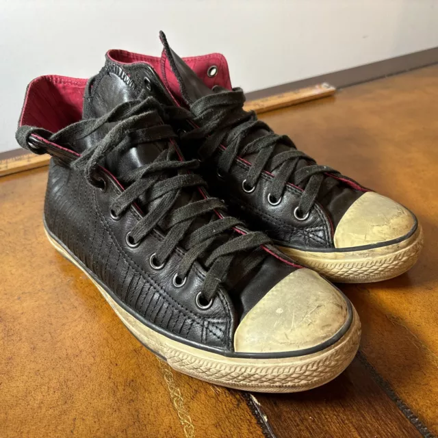 Converse John Varvatos Chuck Taylor All Star Rare Sneaker Black Red Sz 10 Mens