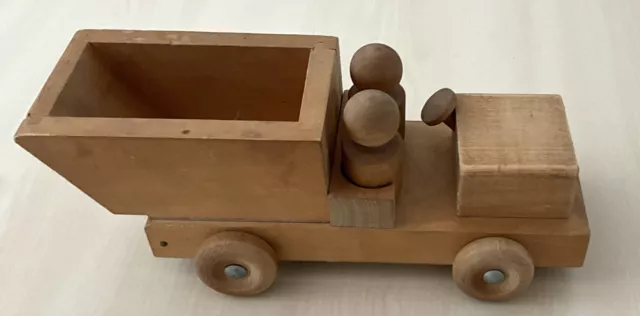 Holzspielzeug Laster Kipper von Jukka aus Finnland unlackiert natur