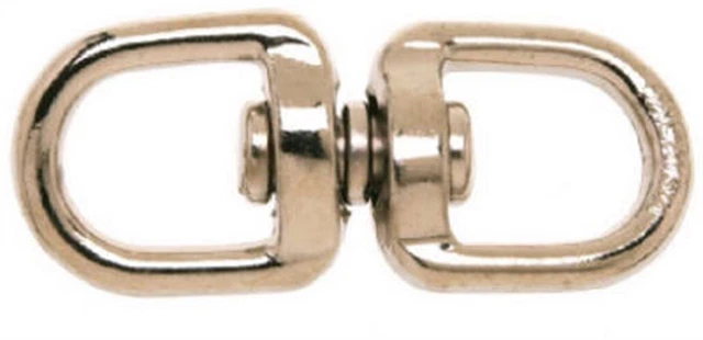 Campbell T7616202 Nickel-Plated Zinc Double-Eye Swivel 100 lbs. (Pack of 20)