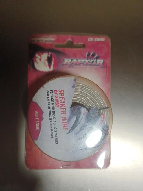 Ck-sw50 Raptor Speaker Wire 50 Ft New basic audio systems best wire great sound