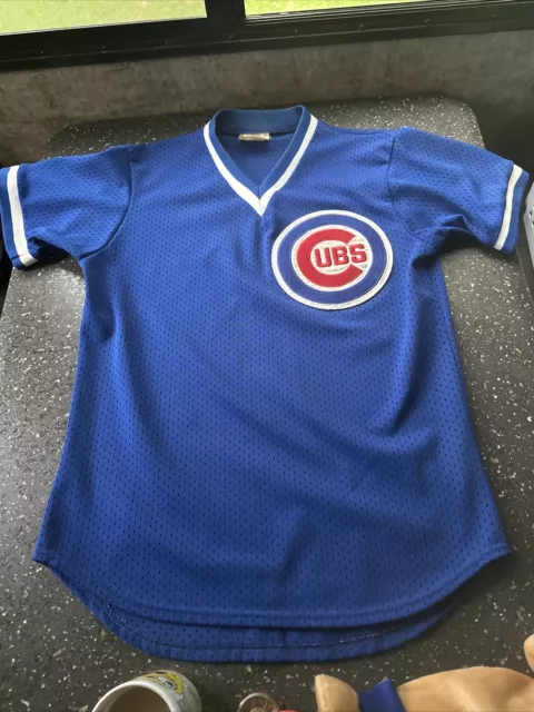 VINTAGE CHICAGO CUBS Rawlings Jersey Youth Large Pinstripe Womens