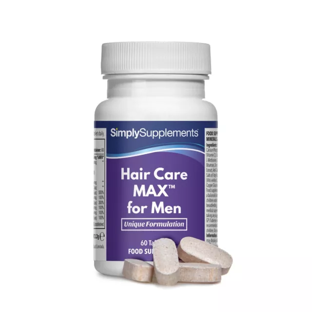Hair Care MAX para hombres - 60 Comprimidos - Suplemento de calidad