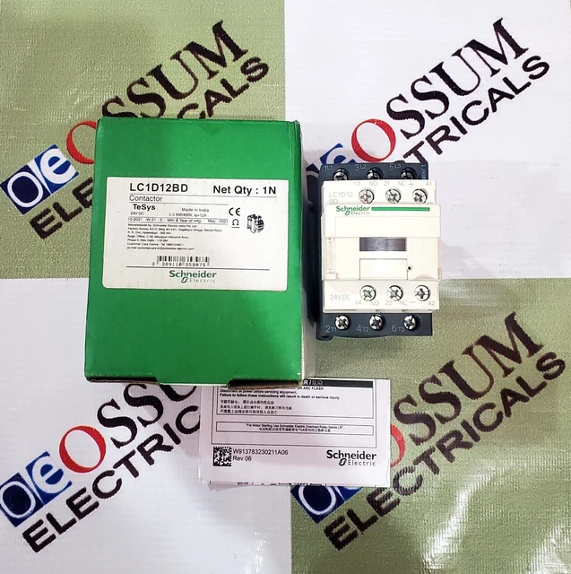 Schneider Lc1D12Bd Leistungsschütz Spulenspannung 24 Vdc Kostenloser...