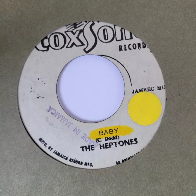 HEPTONES Baby + Mama Let Me COXSONE Reggae 7" HEAR