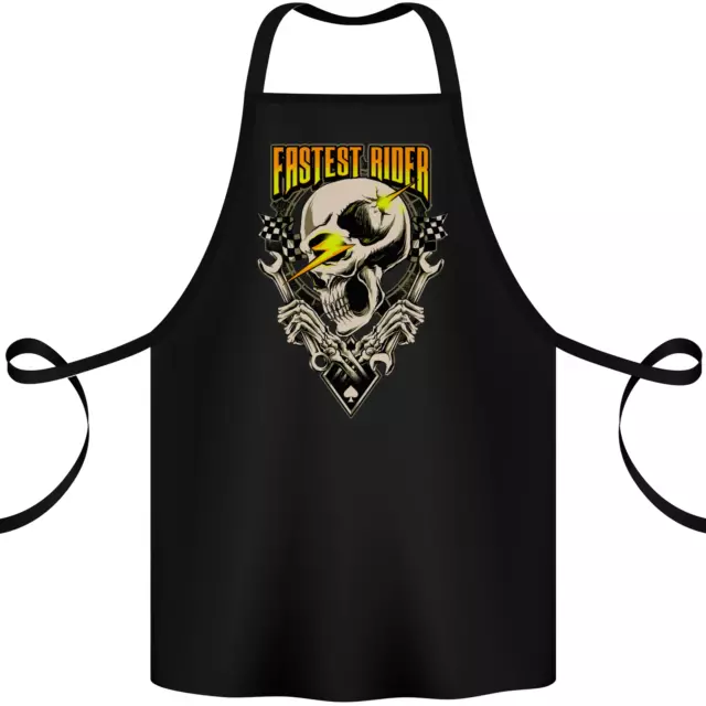 Fastest Rider Motorcycle Motorbike Biker Cotton Apron 100% Organic