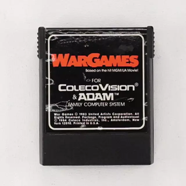 War Games (ColecoVision) Coleco - 1984 - Cart Only - Good Condition-icg4