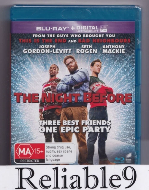 THE NIGHT BEFORE Bluray+Special features Sealed All regions 2016
