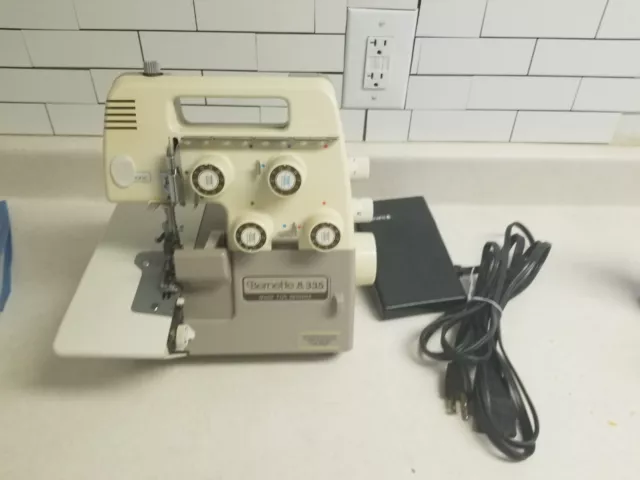 Bernina Bernette 335 5-Spool Serger Overlock Sewing Machine Tested Bernina Bernette 335 5-Spool Serger Overlock Sewing Machine Tested