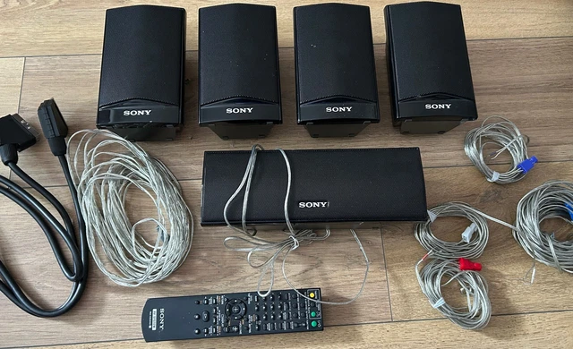 SONY TV SURROUND Sound System x5 Black Speakers, Model - SS-CT91 & SS ...