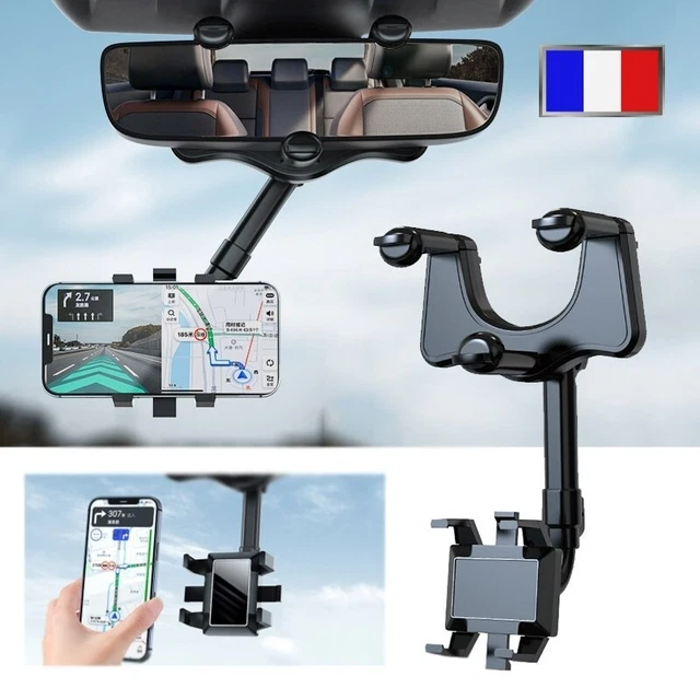 Support De Téléphone Pour Rétroviseur Rotatif à 360 ° Support Dans Voiture fixe