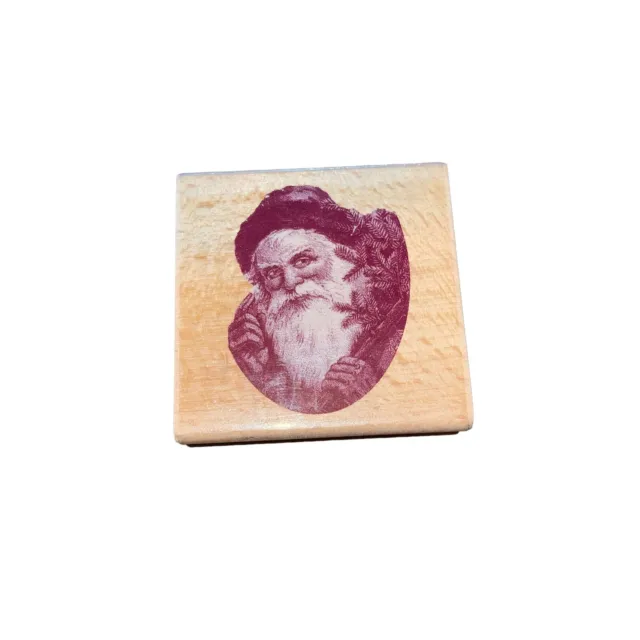 Studio G Rubber Stamp Or St. Nick Santa Claus Christmas Stamp Rare!