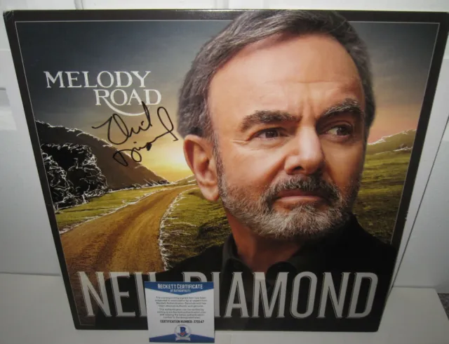 Neil Diamond Signed Melody Road Album Sweet Caroline Rock Autograph Beckett Coa