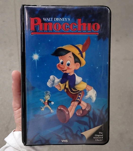 DISNEY PINOCCHIO VHS Video Tape Black Diamond Classics 239V Clamshell