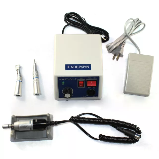 Dental Lab Marathon Micro motor Drill Polisher Machine N3+35K RPM Handpiece NEW