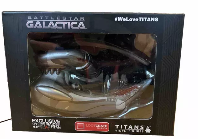 Battlestar Galactica Cylon Raider 4.5" Scar Titan Vinyl Figure Lootcrate