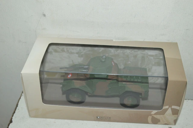 Jeep Militaire US Libération 1945 – Jouet Ancien En Composite Plâtre Et Farine – Kaki Camouflage