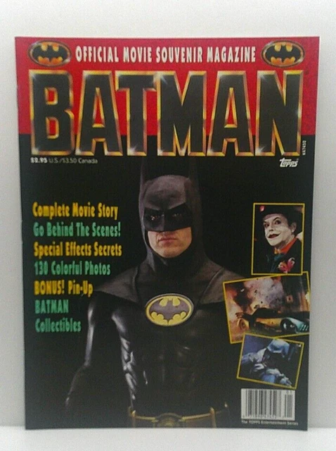 BATMAN OFFICIAL MOVIE Souvenir Magazine Michael Keaton Jack Nicholson ...