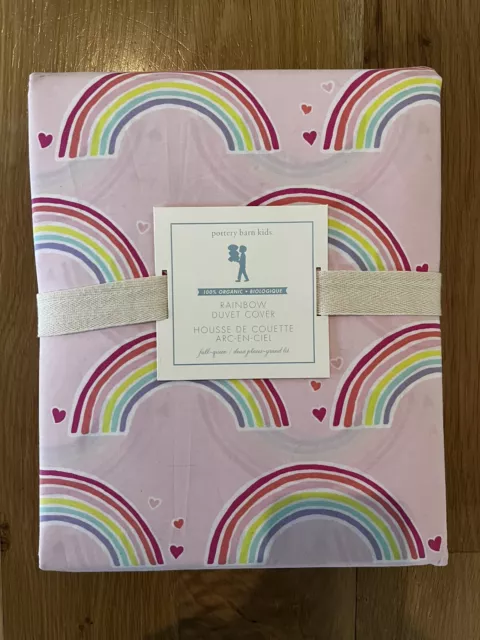 Pottery Barn Kids Rainbow Duvet Cover Full/Queen