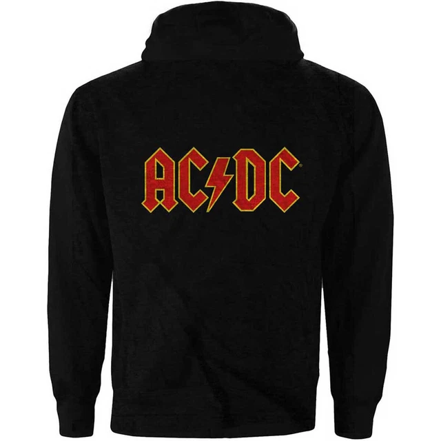 AC/DC RED LOGO Angus Young Brian Johnson oficial Sudaderas Capucha ...