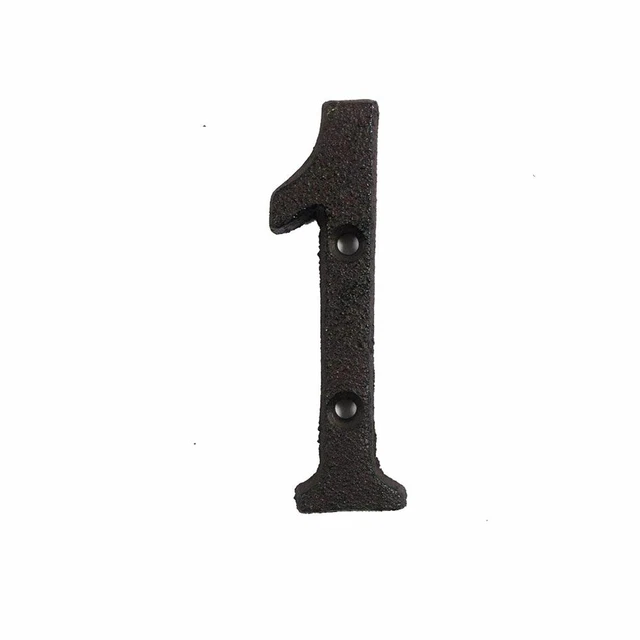 Props Metal Alphabet Retro Metal Letters Iron Cast Numbers House Address Sign