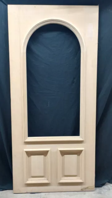 Arched Top 3/4 View Raised Panel Exterior Door Frame 36" by 78"