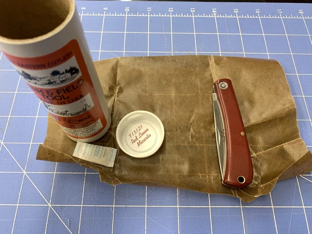 Great Eastern Cutlery GEC Farm & Field 715121 Red Linen Micarta
