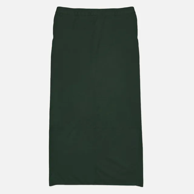 Vintage 90s Y2K Esprit Dark Green Utility Gorpcore Long Cotton Nylon Maxi Skirt
