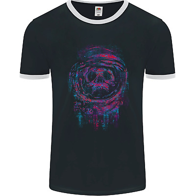 Astro Skull Astronaut Space Mens Ringer T-Shirt FotL