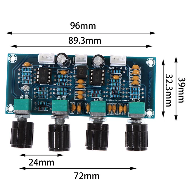XH-A901 NE5532 Pre-amp Tone treble bass Board Controller For amplifier Boar'BA 3