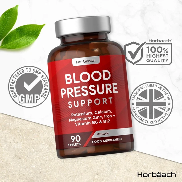 BLOOD PRESSURE TABLETS Magnesium Supplement with Potassium & Calcium