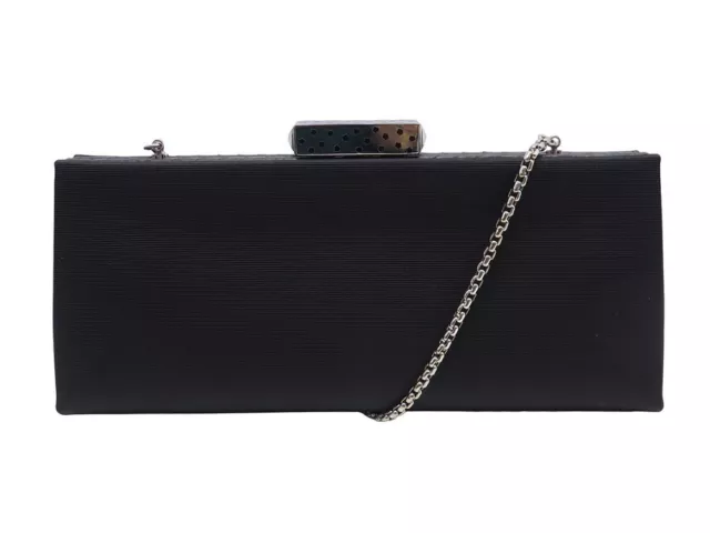 Sac A Main Cartier Pochette Fermoir Panthere En Toile Noire Hand Bag Purse Pouch