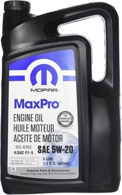 Mopar Maxpro 5W-20 Motoröl 5 L Chrysler, Dodge, Jeep, Ram 68218891Aa