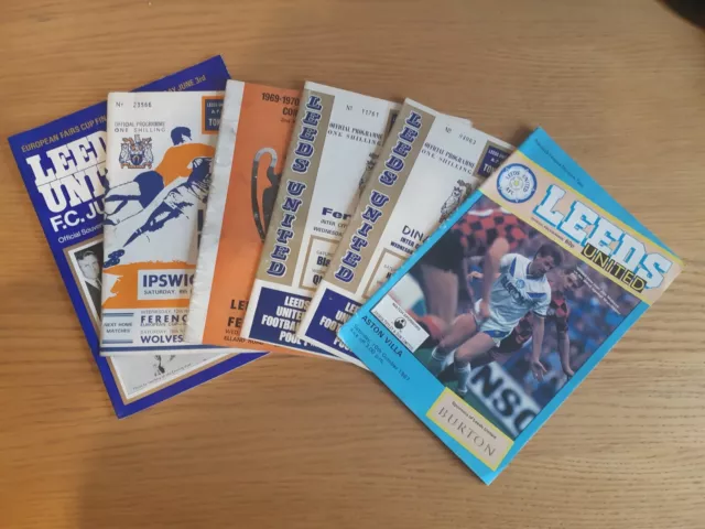 Leeds United Home Football Programmes