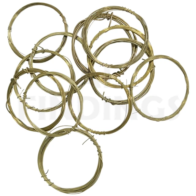 10PCS BRASS WIRE tension spool assortment clocks guage 1827 clock spring mantle 25.37