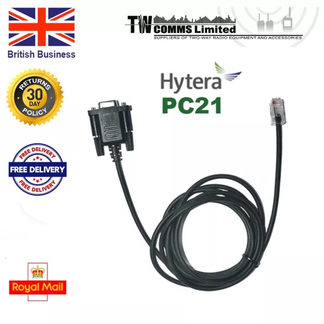 Genuine Hytera PC21 Serial Programming Cable TM600 TM610 TM628 TM800 TR800
