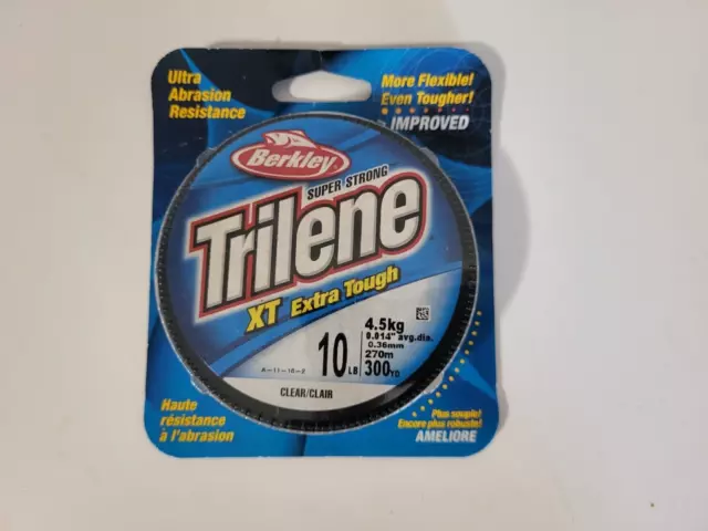 Berkley Trilene XT Extra Tough Clear Fishing Line Super Strong 10lb 300yards Berkley Trilene XT Extra Tough Clear Fishing Line Super Strong 10lb 300yards