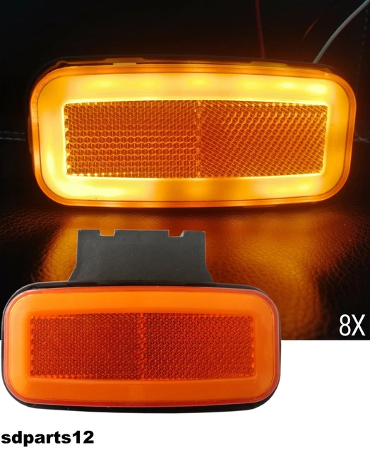 Fanalino Ingombro Arancio Con Cornice A Led 12/24V - Foto 4